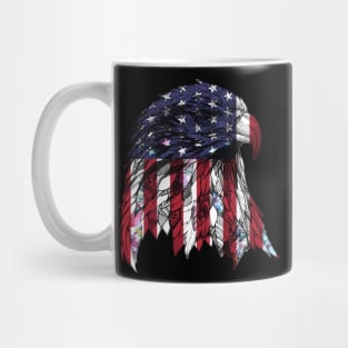 Eagle American Flag TShirt Cool Retro Vintage 4th July Mug